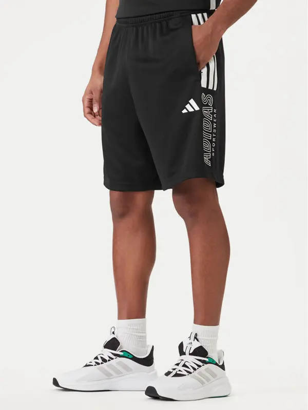 Adidas adidas Sportske kratke hlače Tiro Wordmark JC9409 Crna Regular Fit