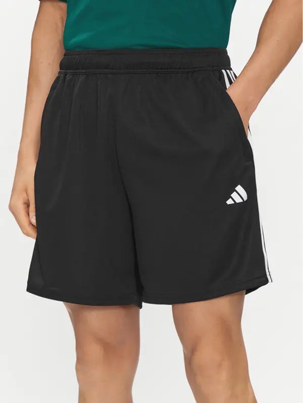 Adidas adidas Sportske kratke hlače Train Essentials Piqué 3-Stripes Training Shorts IB8111 Crna Regular Fit