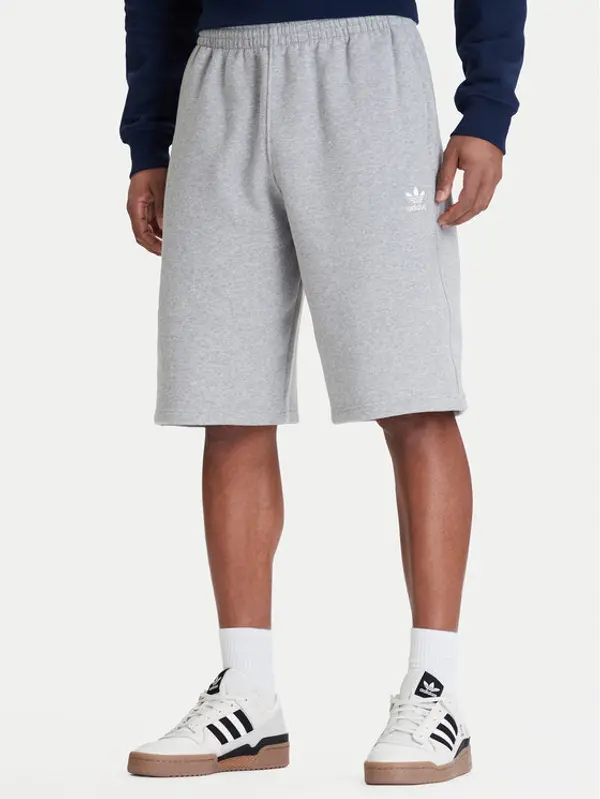 Adidas adidas Sportske kratke hlače Trefoil Essentials JV6053 Siva Loose Fit