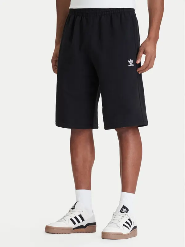 Adidas adidas Sportske kratke hlače Trefoil Essentials JV6054 Crna Loose Fit