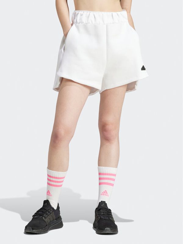 adidas adidas Sportske kratke hlače Z.N.E. IN5149 Bijela Loose Fit
