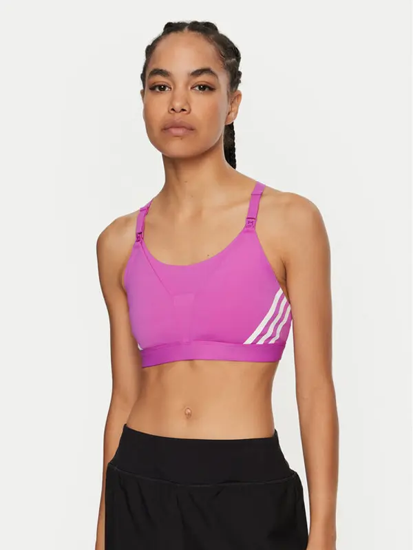 Adidas adidas Sportski grudnjak Powerimpact Luxe Medium-Support Maternity IZ1871 Ružičasta Slim Fit