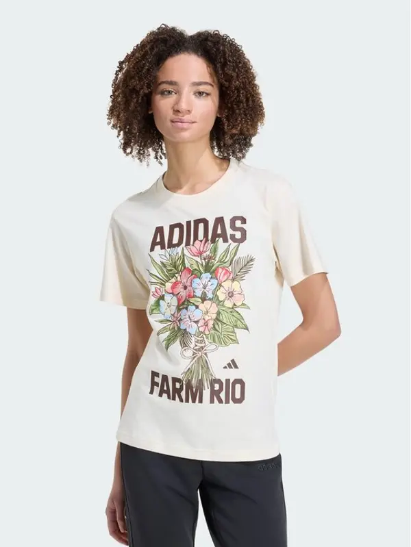 Adidas adidas T-shirt 168793 Bež Regular Fit