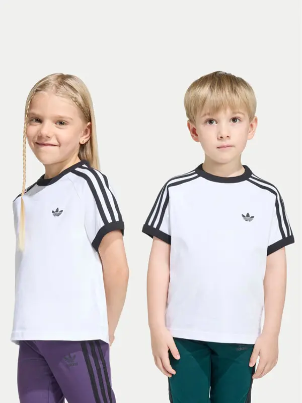 Adidas adidas T-shirt 3-Stripes KC9507 Bijela Loose Fit