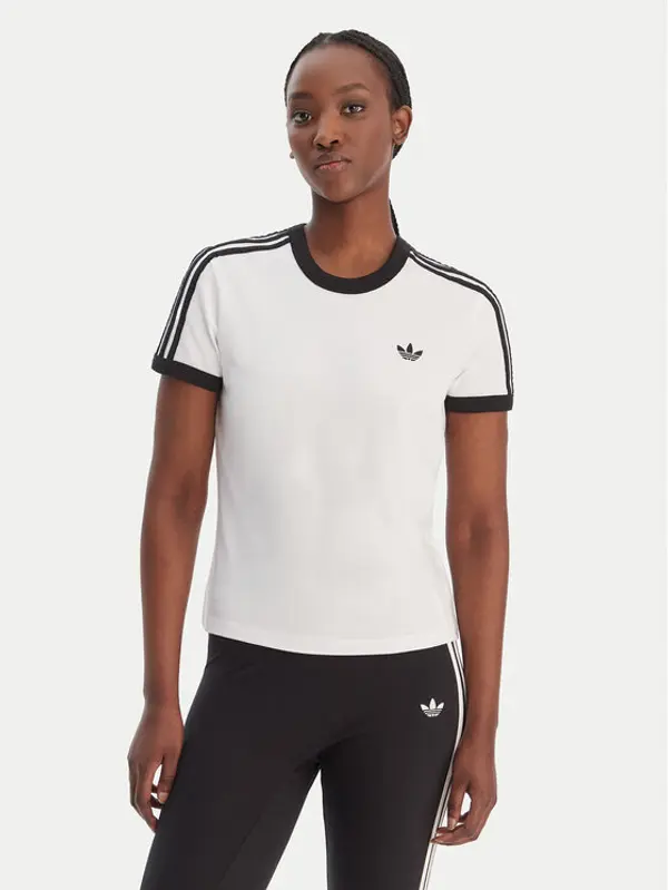 Adidas adidas T-shirt 3-Stripes KD3683 Bijela Slim Fit