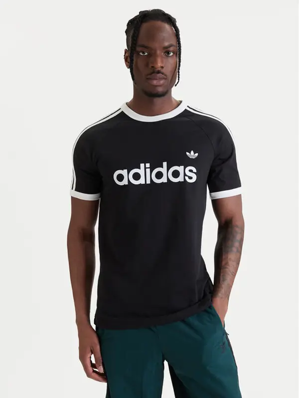 Adidas adidas T-shirt 3-Stripes Ringer KF0417 Crna Slim Fit