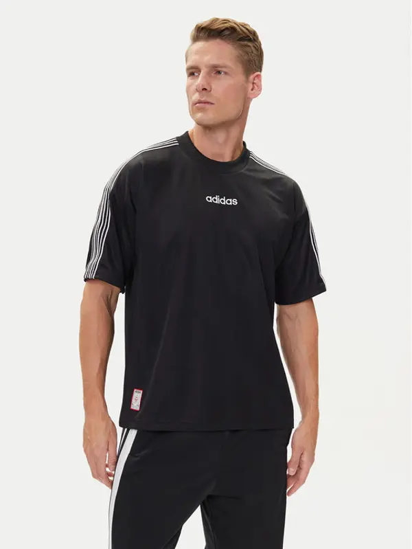 Adidas adidas T-shirt 90s Stripe JX3068 Crna Regular Fit