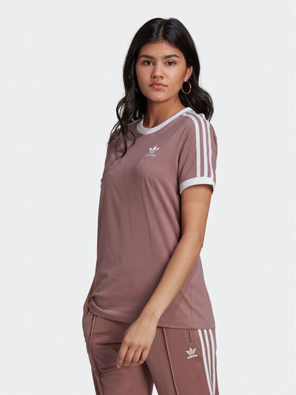 adidas adidas T-shirt adicolor 3-Stripes HL6689 Ružičasta Regular Fit