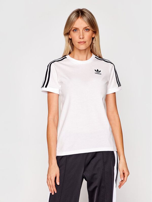 adidas adidas T-shirt adicolor Classics 3-Stripes GN2913 Bijela Regular Fit