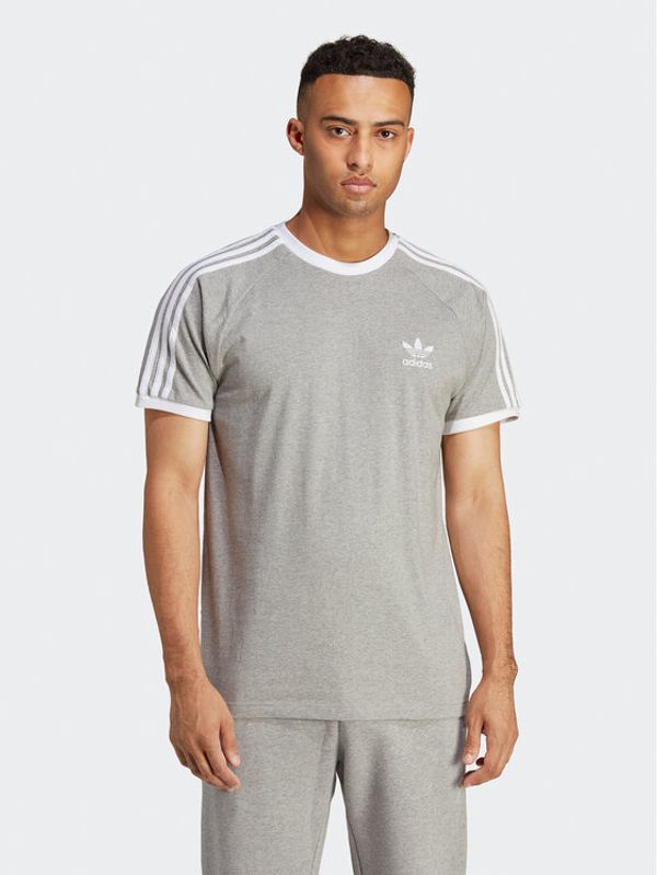 adidas adidas T-shirt Adicolor Classics 3-Stripes T-Shirt IA4848 Siva Slim Fit