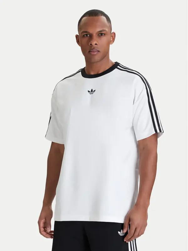 Adidas adidas T-shirt adicolor Jacquard KD5829 Bijela Loose Fit