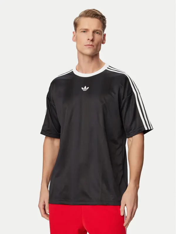 Adidas adidas T-shirt adicolor Jacquard KD5830 Crna Loose Fit