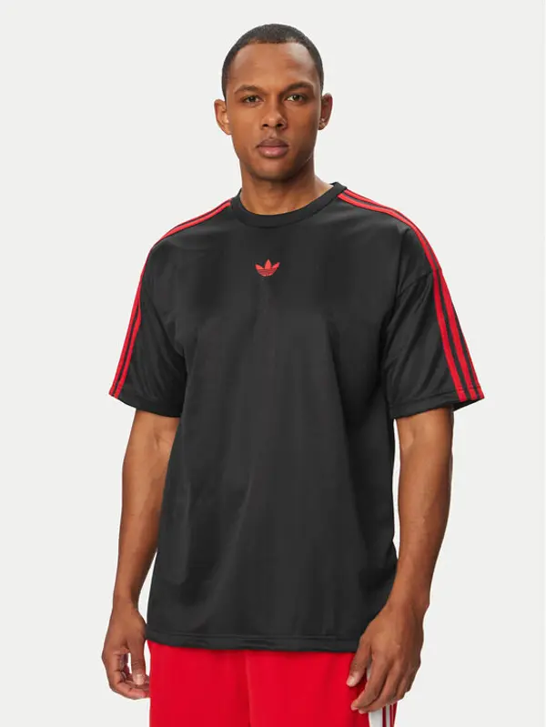 Adidas adidas T-shirt adicolor Jacquard KD5831 Crna Loose Fit