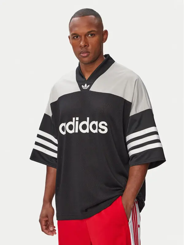 Adidas adidas T-shirt Adicolor oversize Football Jersey KS7546 Crna Oversize