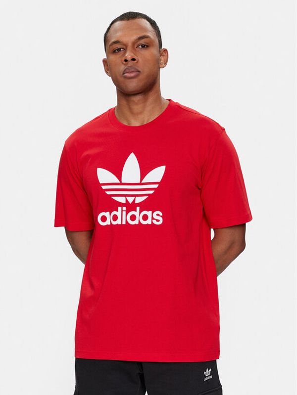adidas adidas T-shirt adicolor Trefoil IR8009 Crvena Regular Fit