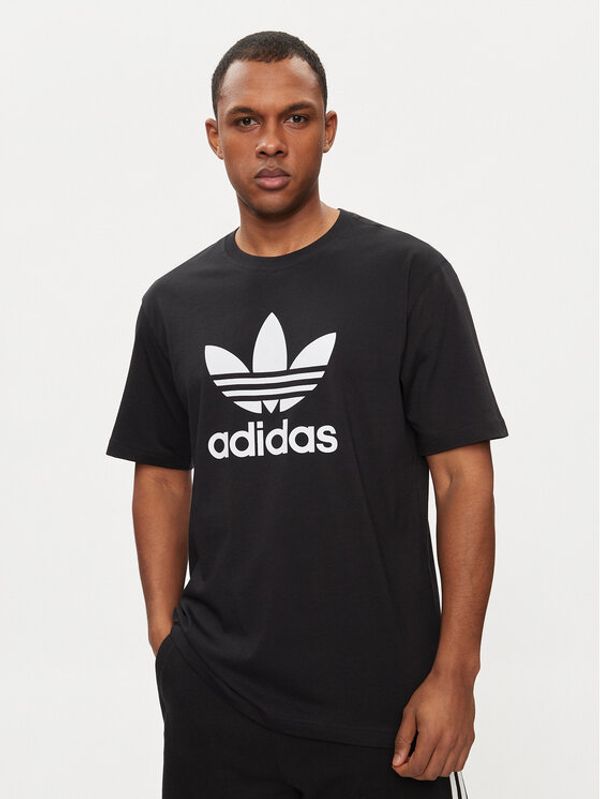 adidas adidas T-shirt adicolor Trefoil IU2364 Crna Regular Fit