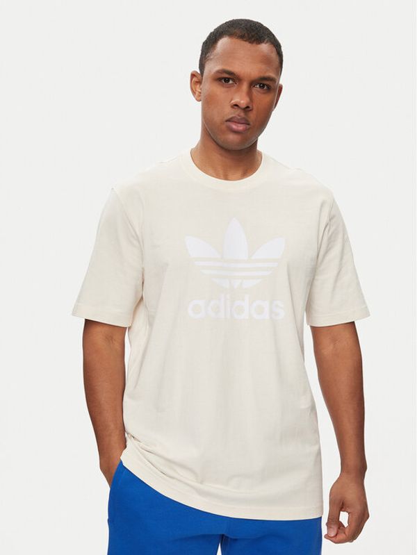 adidas adidas T-shirt adicolor Trefoil IU2367 Écru Regular Fit