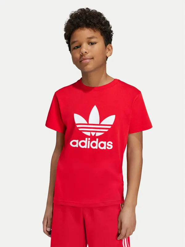 Adidas adidas T-shirt adicolor Trefoil IY7423 Crvena Regular Fit