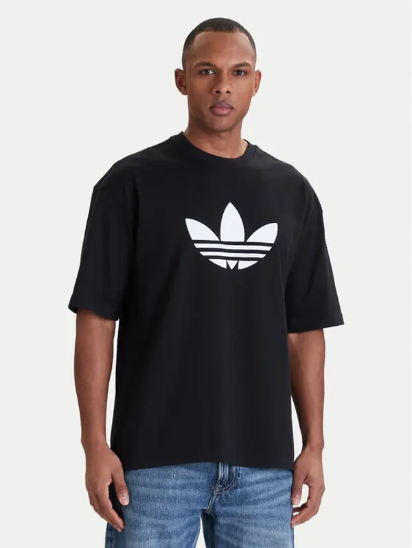 Adidas adidas T-shirt adicolor Trefoil KD4091 Crna Loose Fit