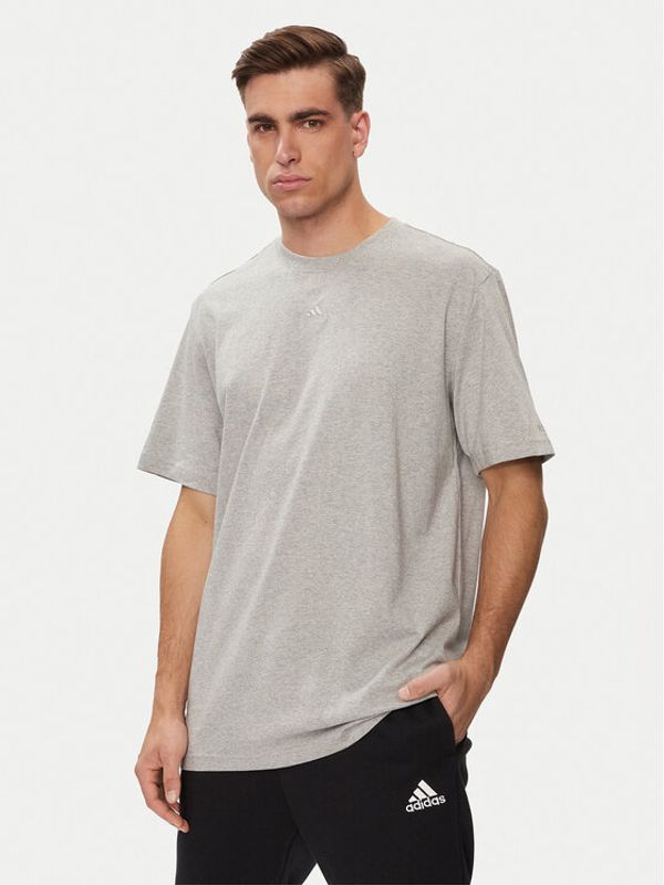 adidas adidas T-shirt ALL SZN IC9789 Siva Loose Fit