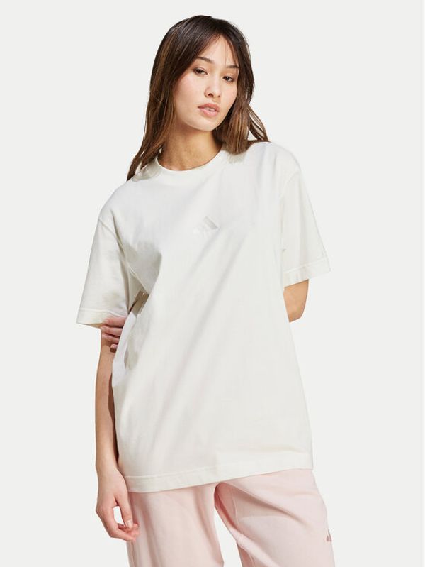 adidas adidas T-shirt ALL SZN IY6784 Bijela Loose Fit