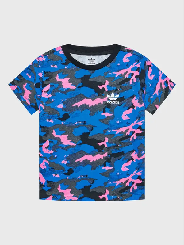 Adidas adidas T-shirt Allover HK0275 Šarena Regular Fit
