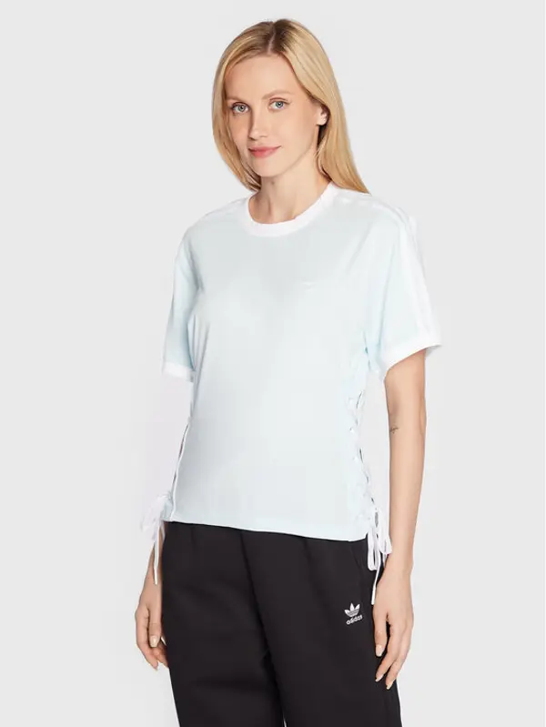 Adidas adidas T-shirt Always Original Laced HK5063 Svijetloplava Loose Fit