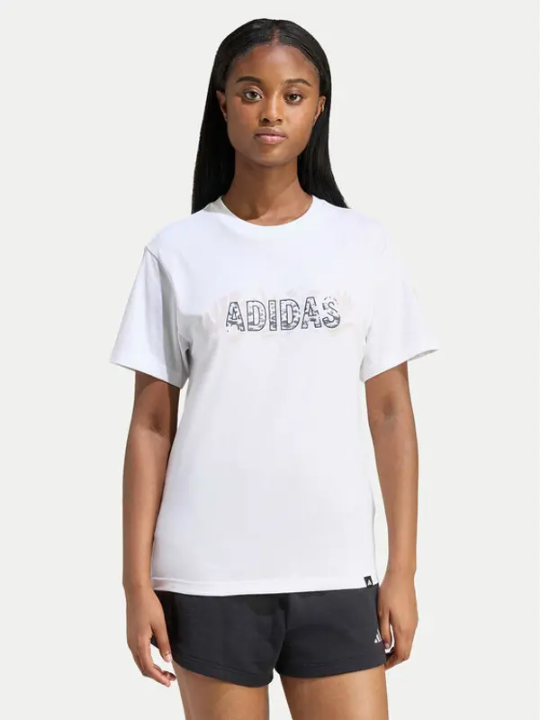 Adidas adidas T-shirt Animal Graphic KB7146 Bijela Regular Fit