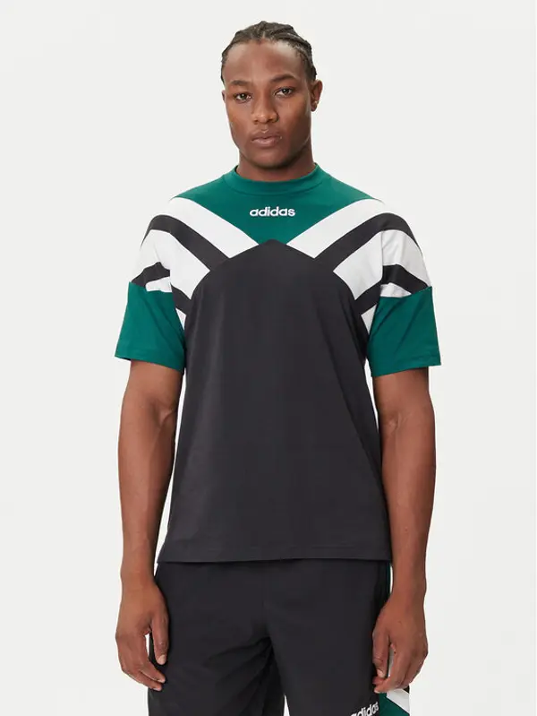Adidas adidas T-shirt Archive Cutline JX3075 Zelena Loose Fit