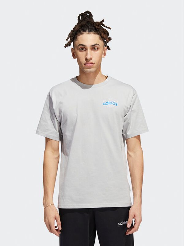 adidas adidas T-shirt Athletic Club HI2971 Siva Regular Fit