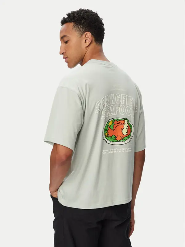 Adidas adidas T-shirt Blinky Graphic LG5062 Zelena Oversize