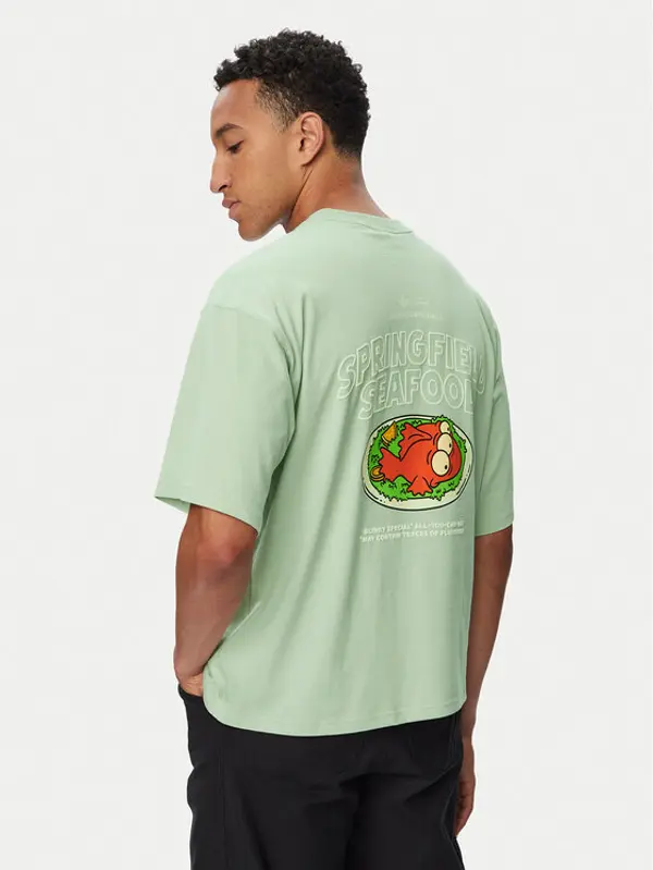 Adidas adidas T-shirt Blinky Graphic LG5062 Zelena Oversize