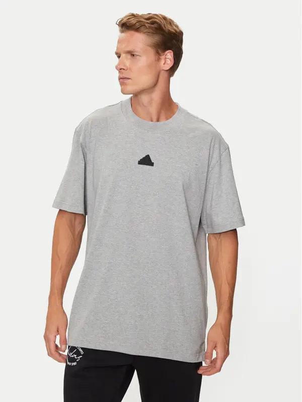 Adidas adidas T-shirt Brand Love IW3541 Siva Loose Fit