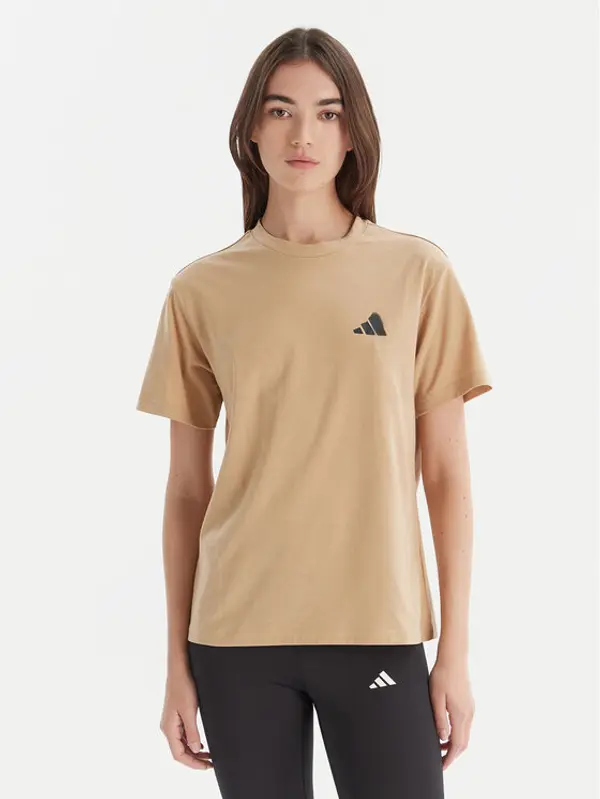Adidas adidas T-shirt City Tech Summer Graphic JV8600 Bež Regular Fit