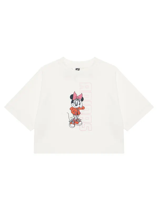 Adidas adidas T-shirt Disney Minnie Mouse JL9191 Bijela Loose Fit