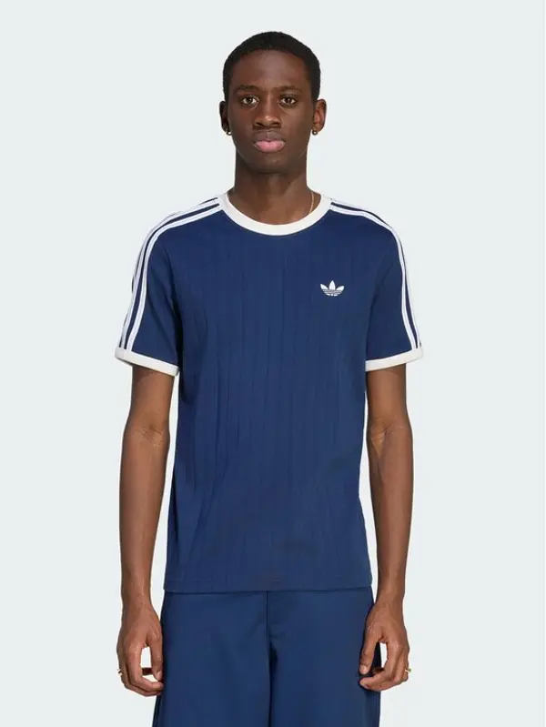 Adidas adidas T-shirt Drop Needle 3 Stripes Tee KS7448 Tamnoplava Regular Fit