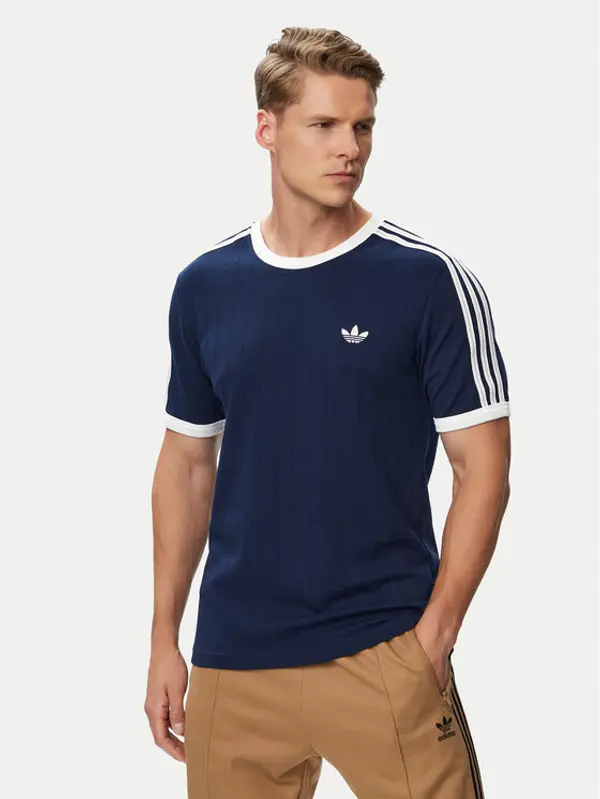 Adidas adidas T-shirt Drop Needle 3 Stripes Tee KS7448 Tamnoplava Regular Fit