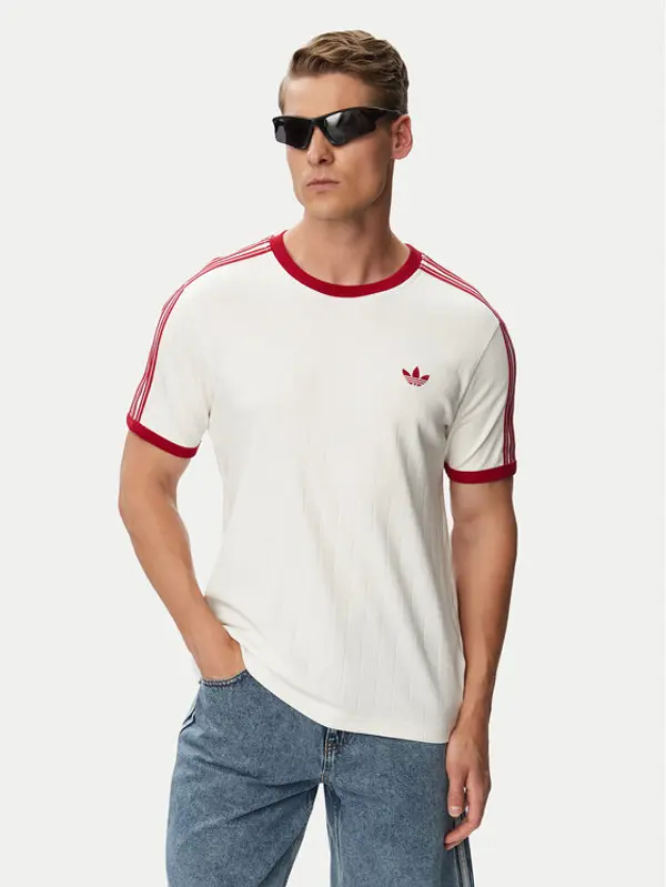 Adidas adidas T-shirt Drop Needle 3 Stripes Tee KS7449 Bijela Regular Fit