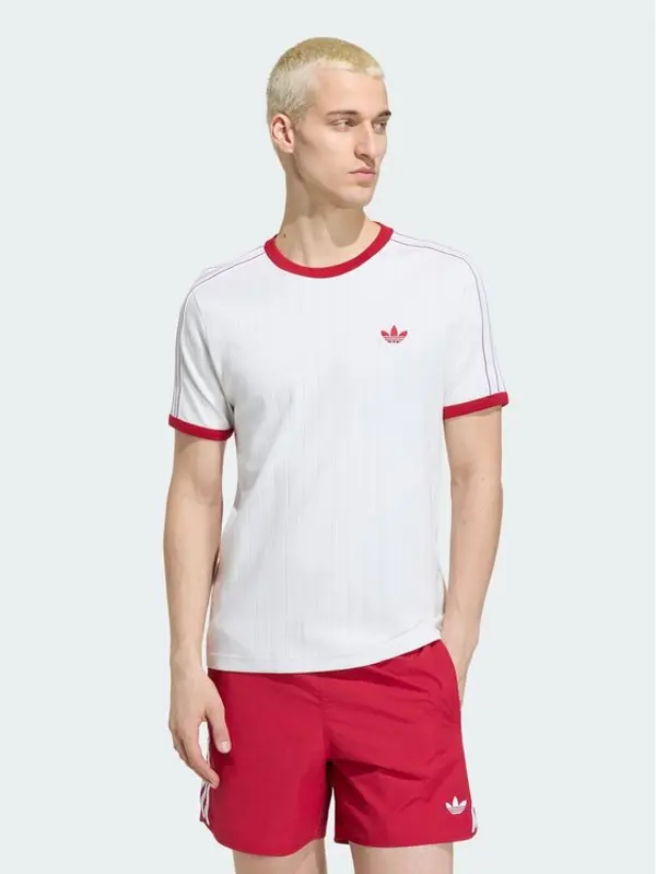 Adidas adidas T-shirt Drop Needle 3 Stripes Tee KS7449 Bijela Regular Fit