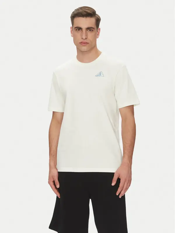 Adidas adidas T-shirt Earth Day Graphic JI6756 Bijela Regular Fit