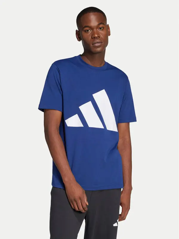 Adidas adidas T-shirt Essentials Big Logo JE8940 Tamnoplava Regular Fit