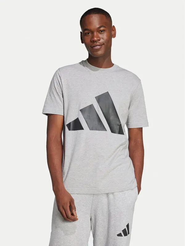 Adidas adidas T-shirt Essentials Big Logo JE8948 Siva Regular Fit