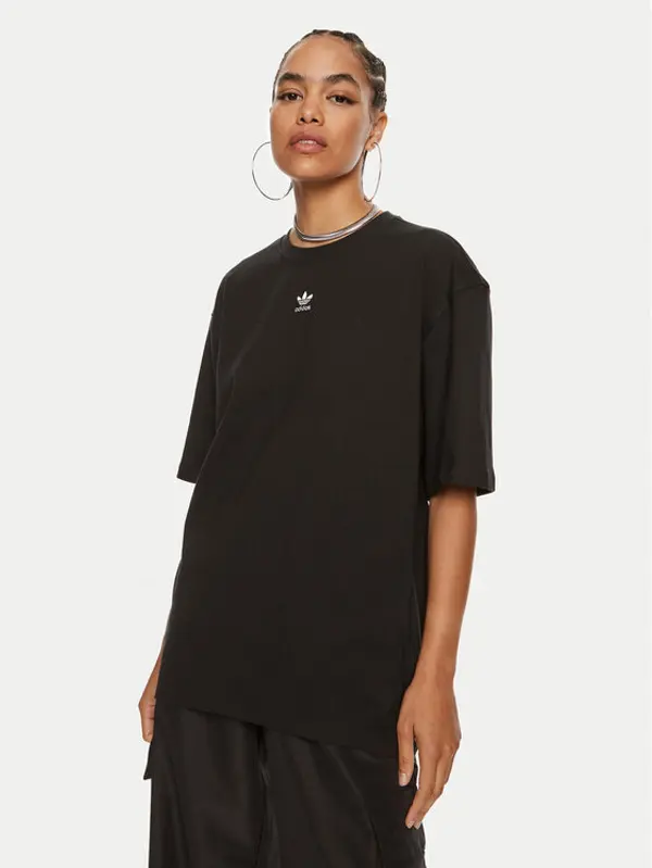 Adidas adidas T-shirt Essentials Boyfriend IY7321 Crna Oversize
