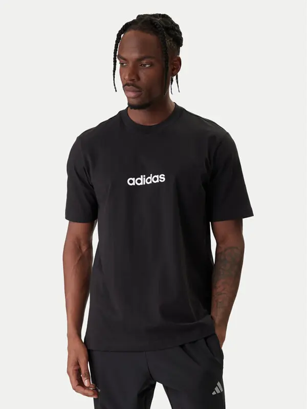 Adidas adidas T-shirt Essentials Linear JE8993 Crna Regular Fit