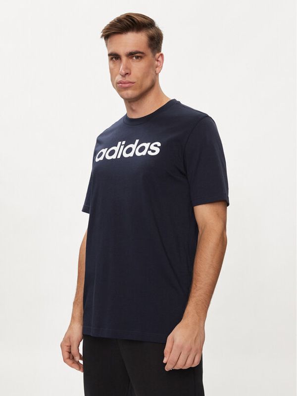 adidas adidas T-shirt Essentials Single Jersey Linear Embroidered Logo T-Shirt IC9275 Plava Regular Fit