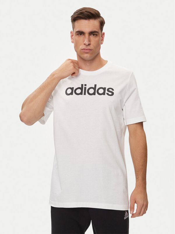 adidas adidas T-shirt Essentials Single Jersey Linear Embroidered Logo T-Shirt IC9276 Bijela Regular Fit