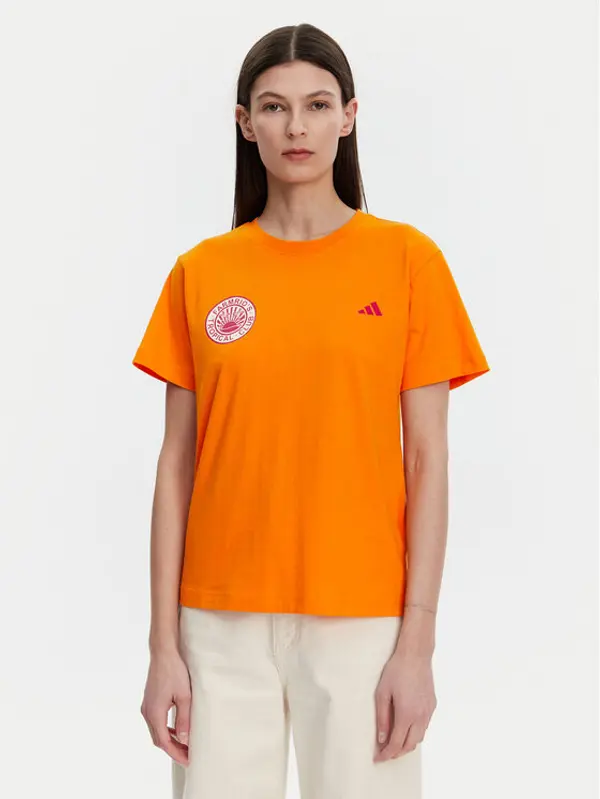 Adidas adidas T-shirt FARM Graphic JD6293 Narančasta Regular Fit