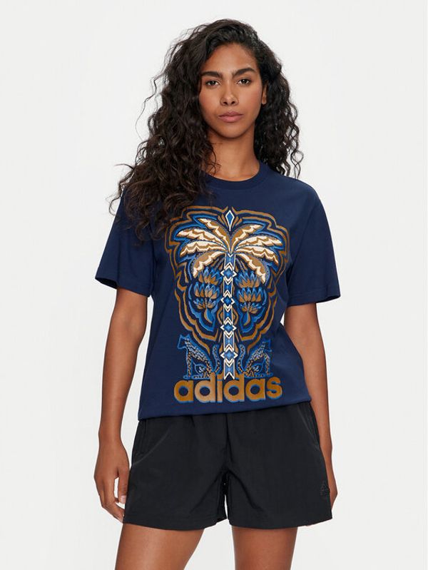 adidas adidas T-shirt FARM Rio Graphic IV9758 Tamnoplava Regular Fit