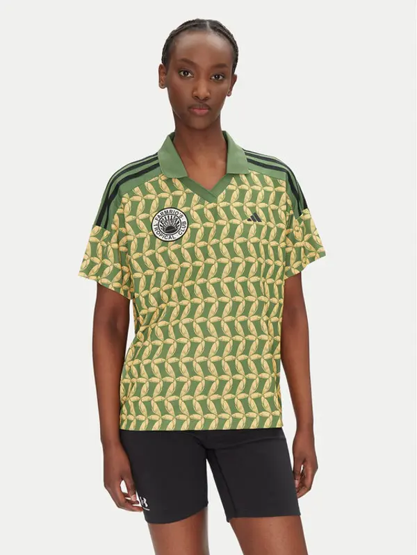 Adidas adidas T-shirt FARM Rio JD6302 Zelena Loose Fit