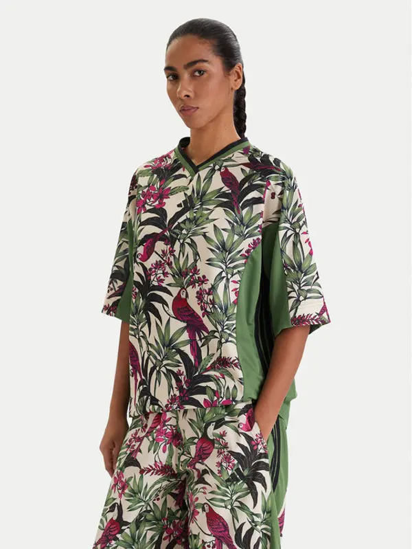 Adidas adidas T-shirt Farm Rio Premium KD4628 Zelena Loose Fit